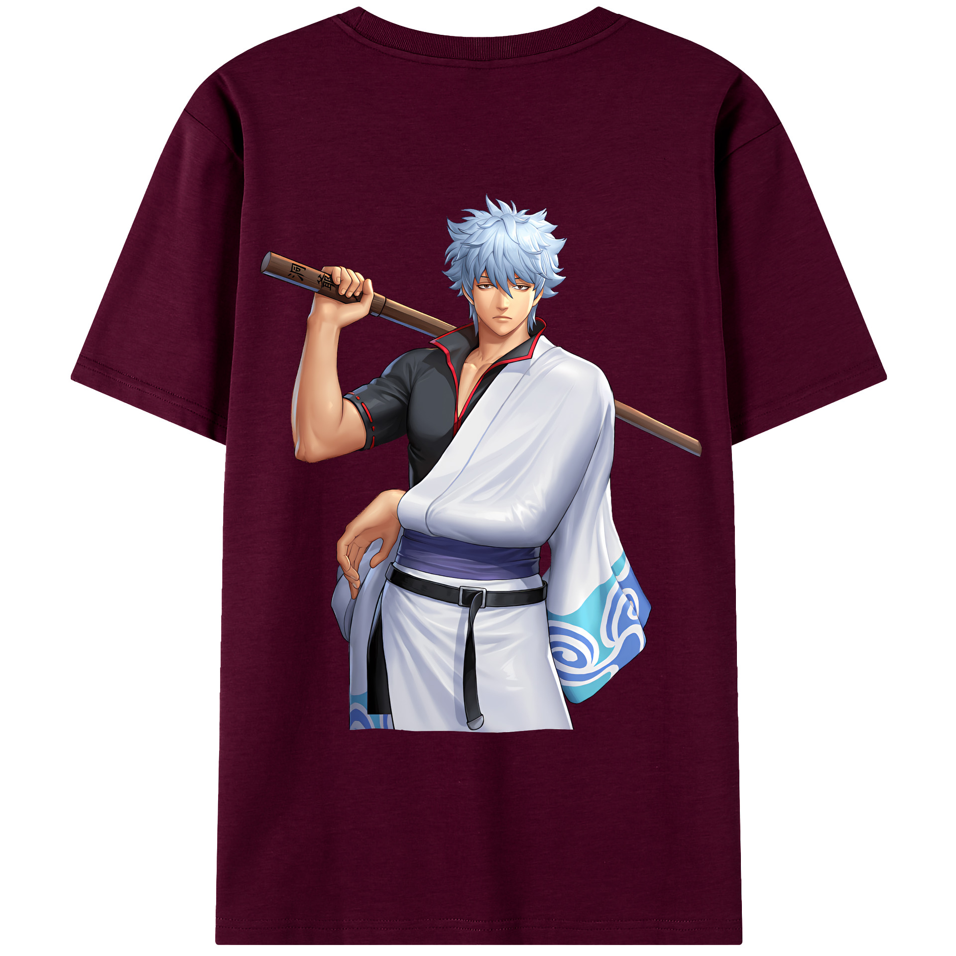 （画像用） ぎんたま 坂田銀時（さかたぎんとき） 神楽 志村新八（しむら しんぱち） GINTAMA Sakata Gintoki Kagura Shimura Shinpachi レディース半袖Tシャツ(バックプリント)